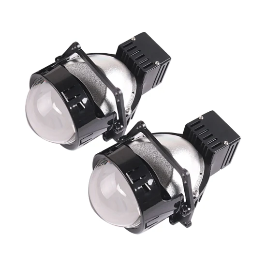 Sanvi A9 3 Zoll 6000K 49W 12V Auto-Bi-LED-Projektorlinsen-Scheinwerfer, werkseitig anpassbares LED-Beleuchtungssystem, passend für Auto-Motorrad-LED-Chips, Scheinwerfer, LHD, Rhd